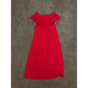 GAP off-the-shoulder maternity dress